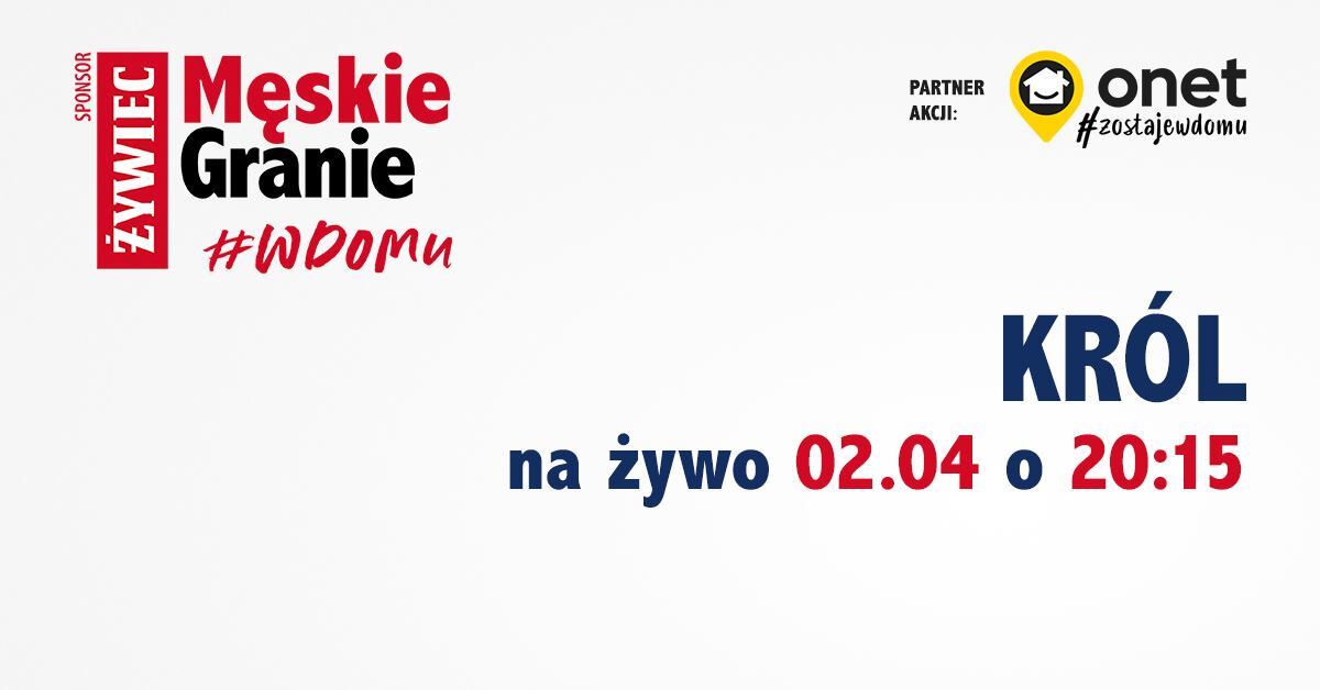 Gramy i pomagamy! Zapraszamy na koncert on-line KRÓLA